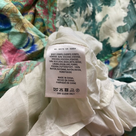 ANTHROPOLOGIE Maeve Long Green Santee Swing‎ Dress - Picture 6 of 9